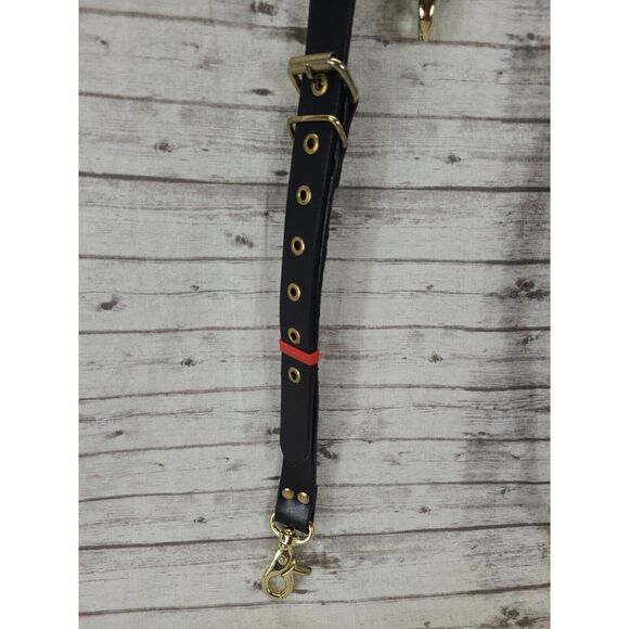 Leather Suspender 3 way buckle Adjustable Ring & Trigger Clasp Cowhide Leather - Picture 3 of 7